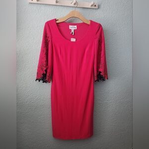 Joseph Ribkoff dress laser cut sleeves new with tags